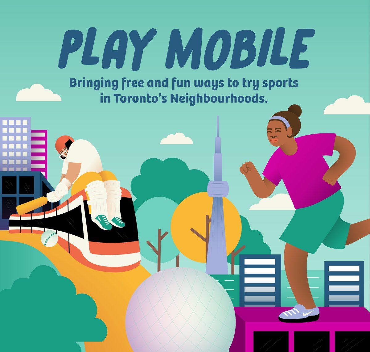 TorontoPFR's tweet photo. Looking for fun activities to fill the week?
Three brightly-decorated Play Mobile vans are popping up at parks and rec centres across the city all summer, bringing free opportunities to try sports in partnership with Nike!
Check the schedule at https://t.co/siX0KKX2X9 https://t.co/PqQga8ibYx