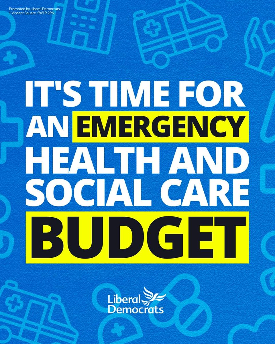 Liberal Democrats are putting the NHS at the heart of our priorities and will continue to call for bold action, starting with an emergency Health and Social Care Budget without delay.