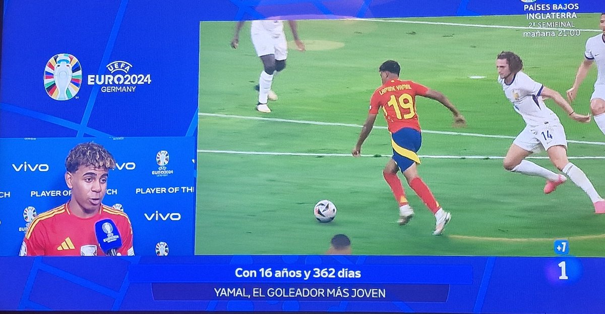 Otro paso más de la <a href="/SEFutbol/">Selección Española Masculina de Fútbol</a>, ganando a Francia, y, ya, a la Final de la @EURO2024 en Berlin el proximo domingo.
Con la figura estelar de <a href="/LamineeYamal/">Lamine Yamal 🇪🇸</a> y su fantástico gol.
¡Vamos España!