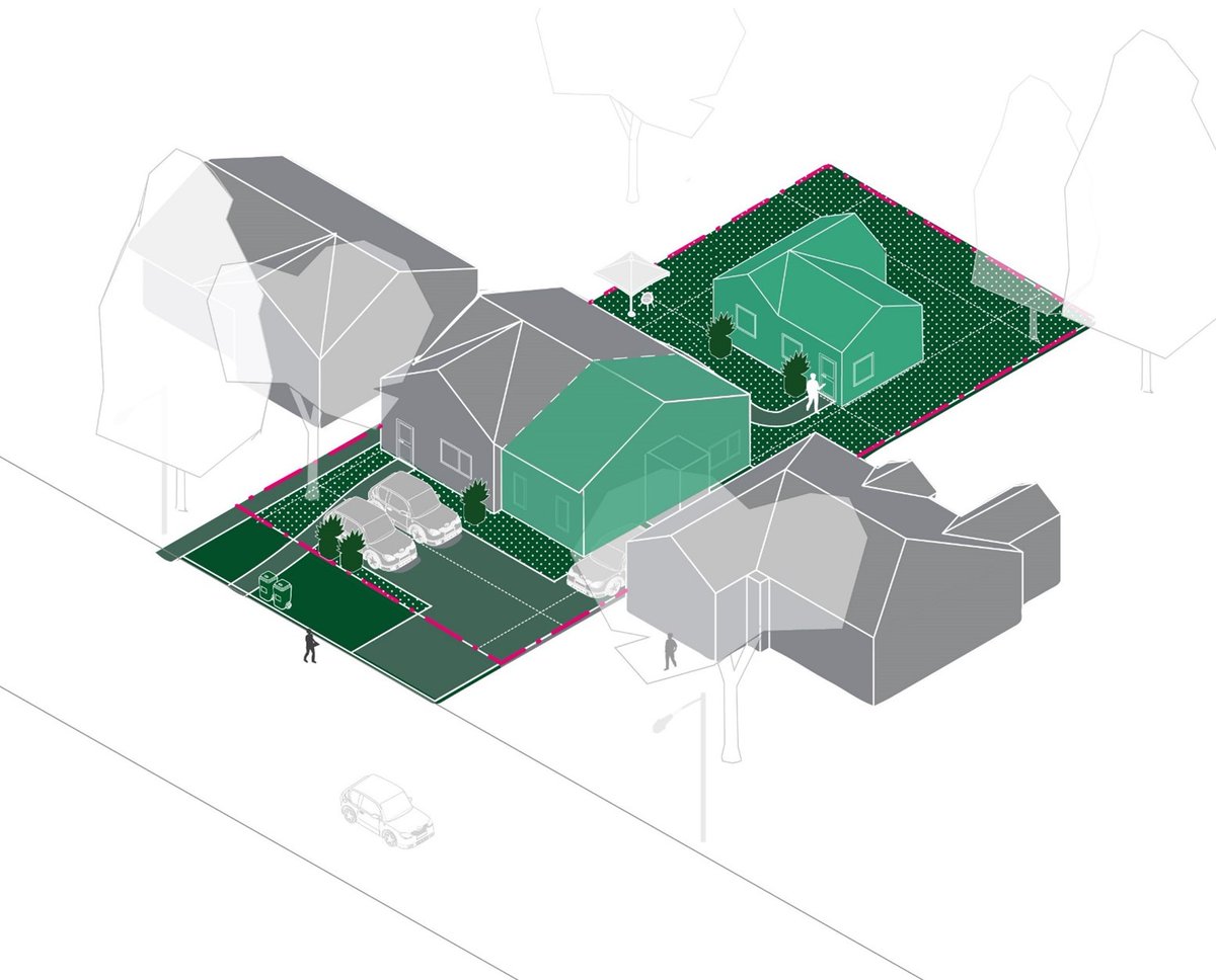 saanich's tweet photo. Saanich’s Zoning Bylaw has been amended to allow both a secondary suite and a garden suite on eligible lots inside the UCB. A Building Permit is required.

To learn more about adding a garden suite: https://t.co/2pfY3UjWMX 

Image credit: Cascadia Architects Inc. https://t.co/bbJwRZRmpP
