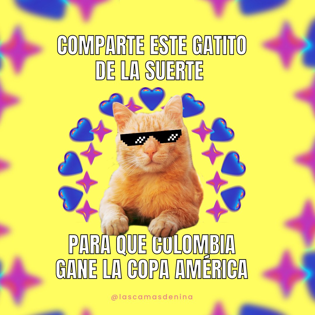 ivonnegobz's tweet photo. Comparte este gatito de la suerte 🇨🇴
#vivacolombia #ColombiaALaFinal https://t.co/45vs50WvHn