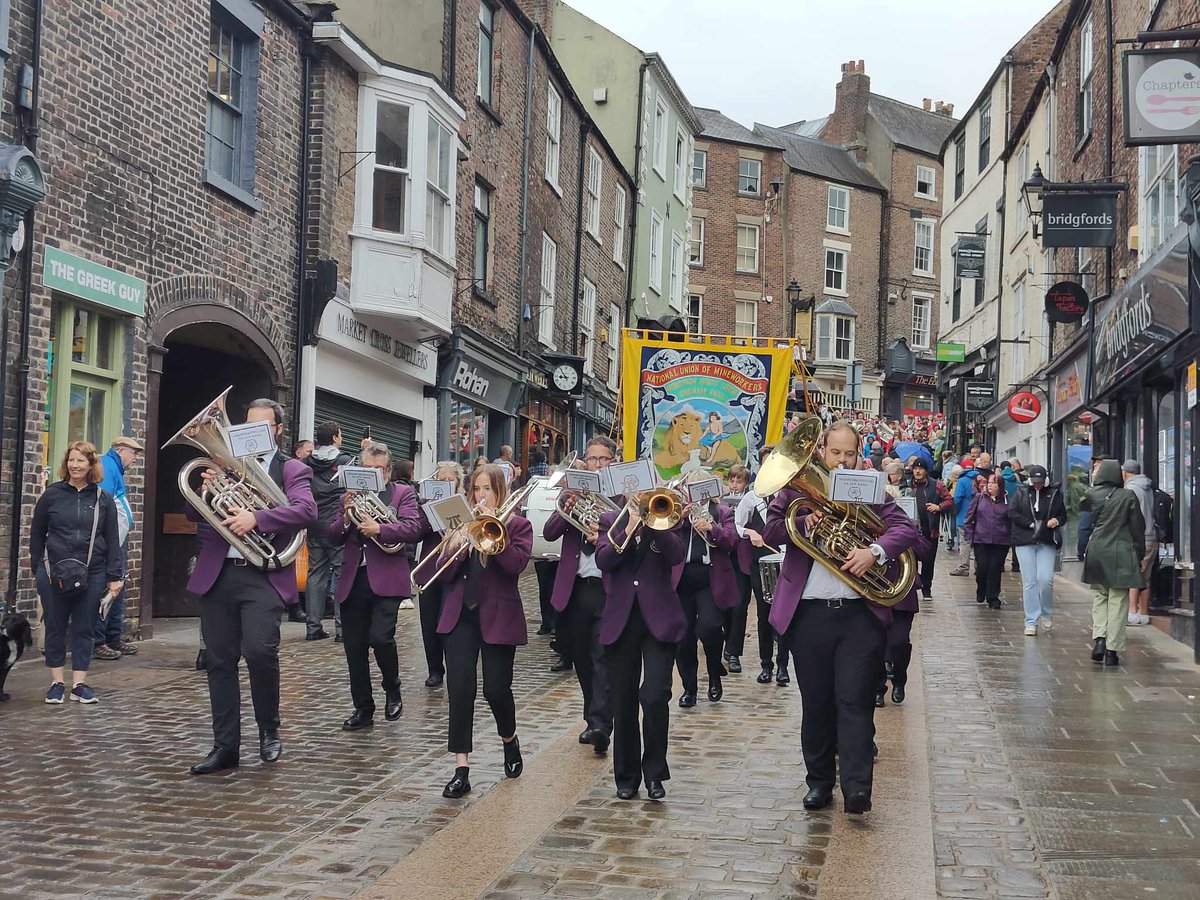 Durham Miner's Gala - proud to represent Annfield Plain and the Morrison Lodges Banner Group yesterday