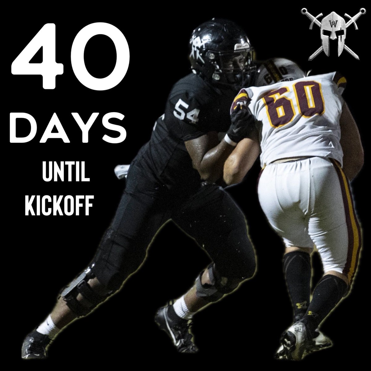 4️⃣0️⃣ days until we kick off the season, Spartans! Let’s get it! #gosouth