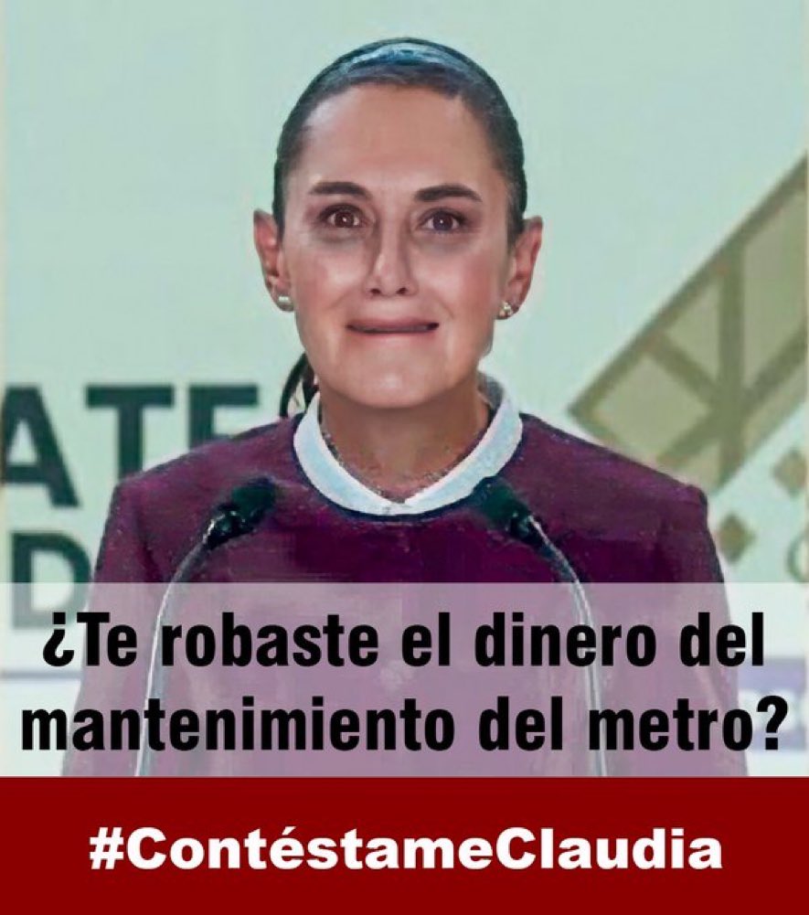 Mamaguzo's tweet photo. ☄️☄️☄️
Esta mujer @Claudiashein , se robó el mantenimiento del metro, abandonó a las víctimas del Rébseman, de la #Línea12DelMetro, es corrupta, asesina, hipócrita, farsante, lacaya y mensa, se cree muy lista 🤦🏼‍♀️, #NoALaReformaAlPoderJudicial https://t.co/Px4Rxy7gUv