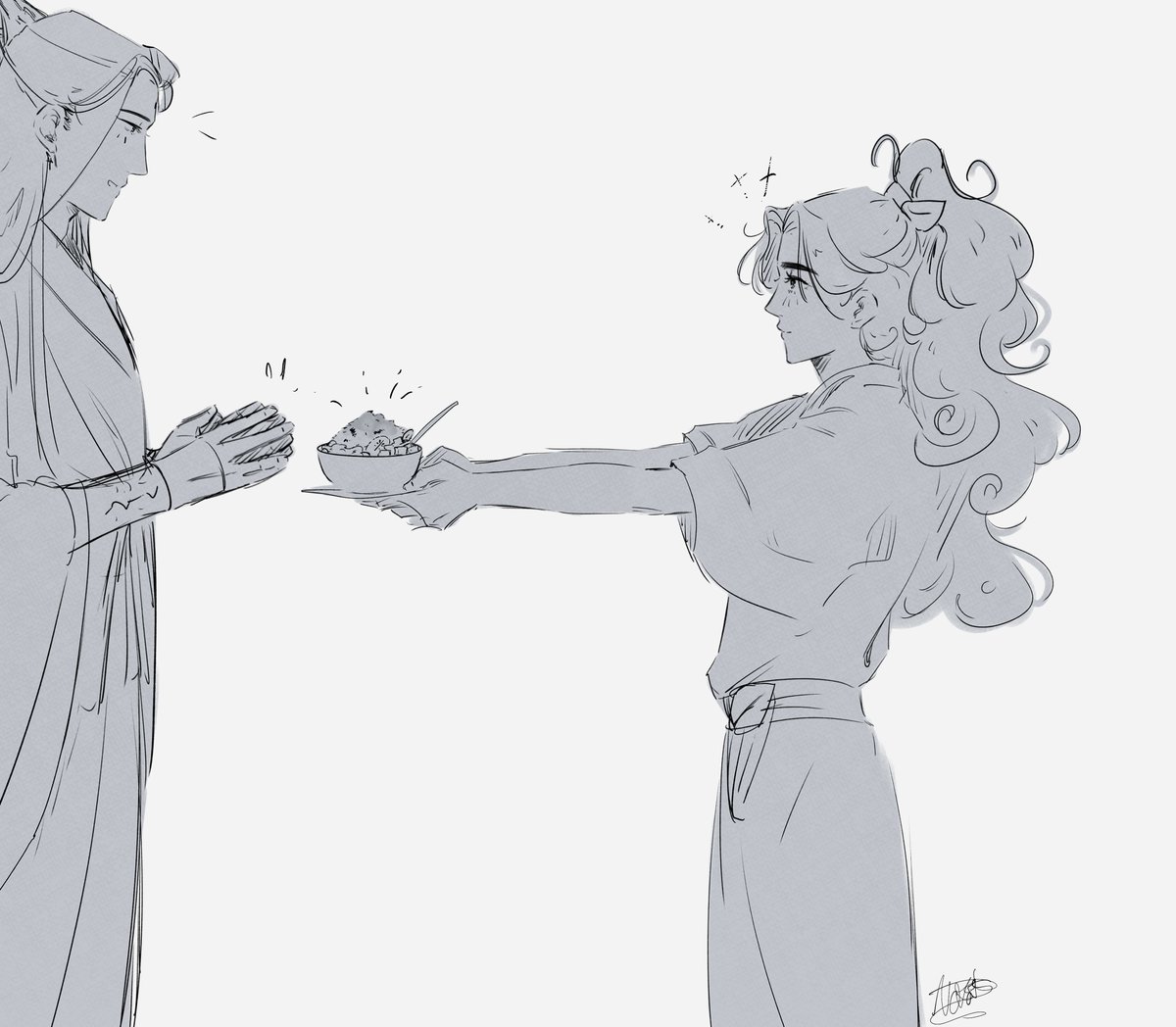 Notoisstrange's tweet photo. Sometimes Shizun asks for the oddest things... But Binghe is the Protagonist and can make anything! 🍧 https://t.co/xfl72pYoNk