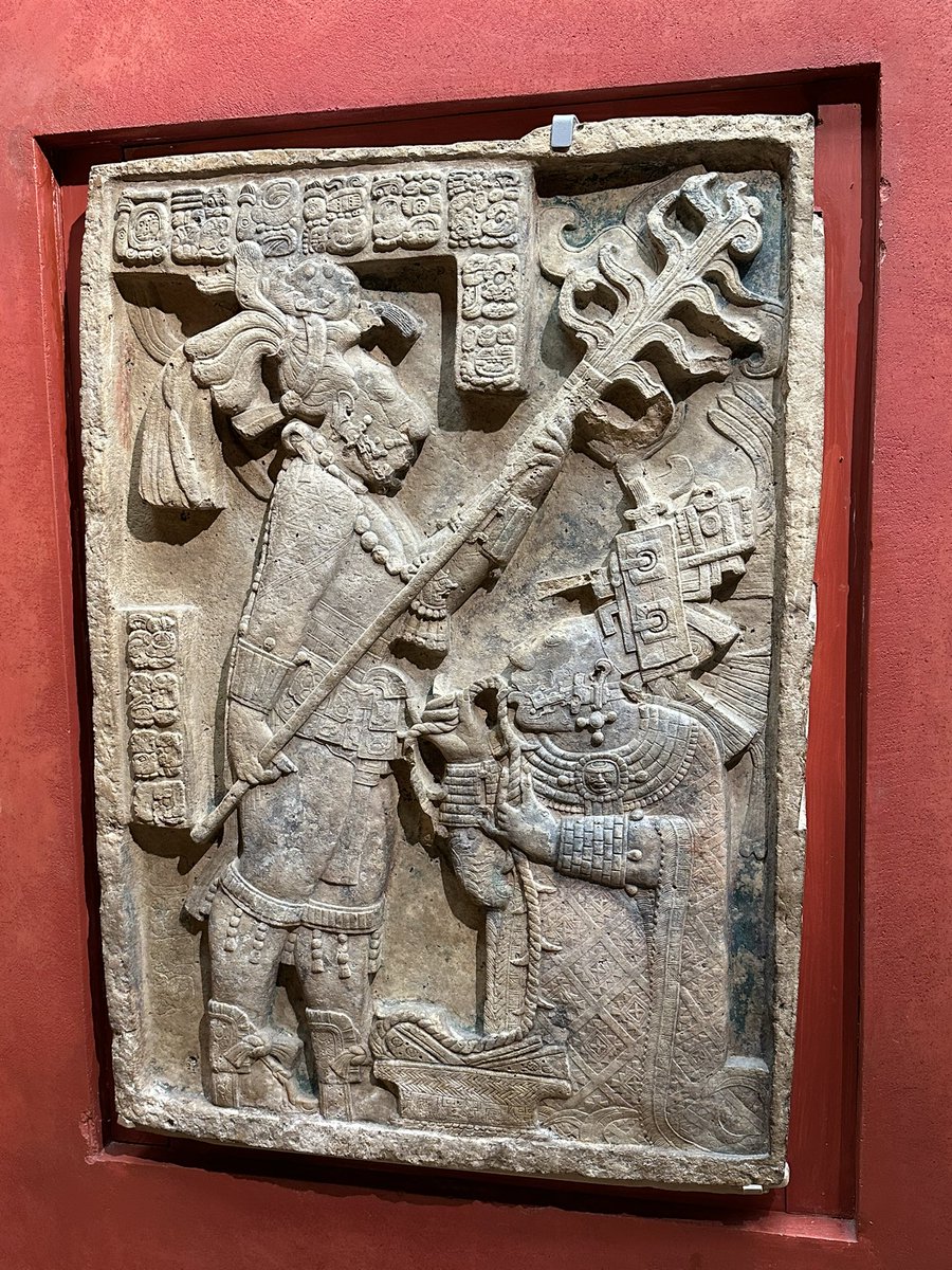 An extraordinarily detailed door lintel from the Mayan city of