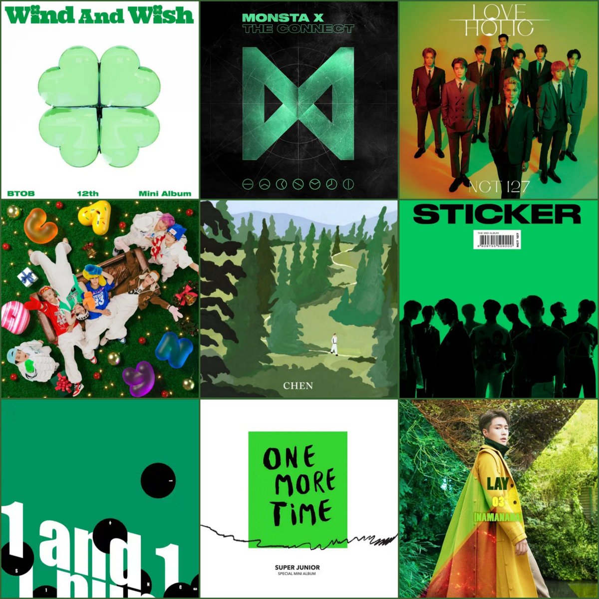 got favorite green album! 

comment “☘️” for a color