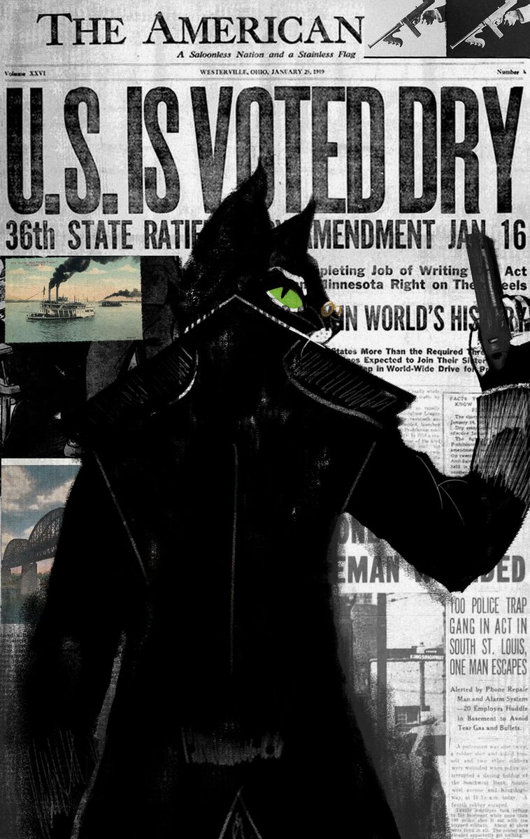 So I haven't done collages for a long time, and I didn't have any ideas with my OCs, but fortunately not so long ago I got the idea to finally start reading Lackadaisy...