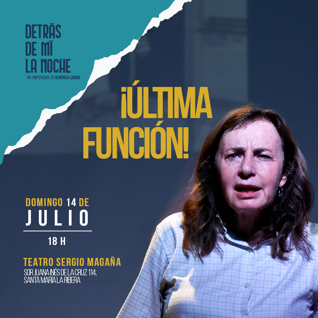 Hemos llegado al final de la temporada de "Detrás de mí la noche". Gracias a todos los que nos acompañaron, su presencia hizo cada función única y especial.✨
📅Hoy 14 de julio 
🕕 18 h
📍 Lugar: Teatro Sergio Magaña, 
🎟️bit.ly/detrasdemilano…
