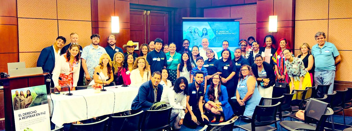 crucena77's tweet photo. Last week's 'Right to Breathe in Peace' briefing was powerful! 🌿 Thanks to Rudy, Mayra, Erandi, and our young voice for sharing. Grateful to panelists Marilyn Zepeda Salazar, Carlos Zegarra, and Ruddy Arredondo. Together for clean air and a sustainable future! #RightToBreathe https://t.co/i88FvxeDXS