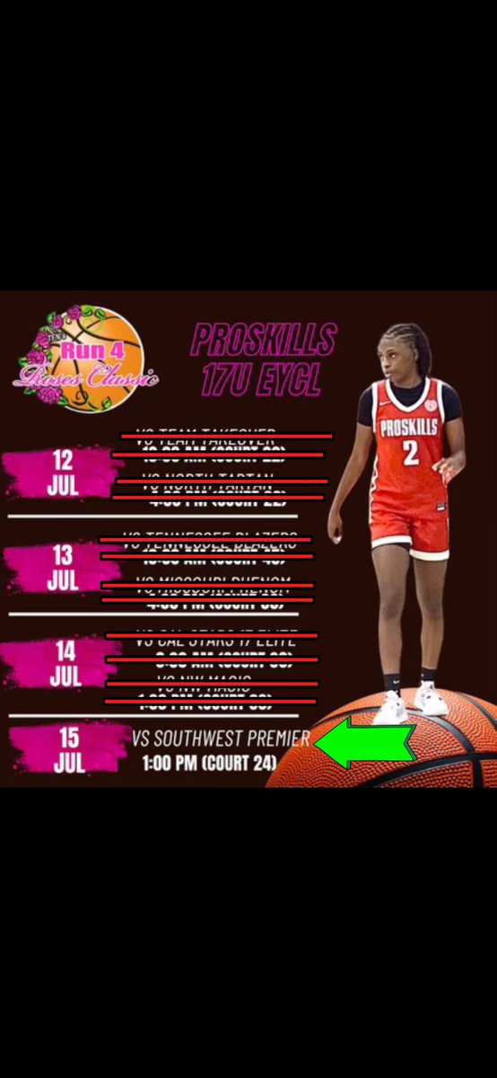 6-0!!! Tomorrow's game will NOT be one to miss!! Coaches, come check us out at 1pm (Court 24)🖤❤️💪🏾
