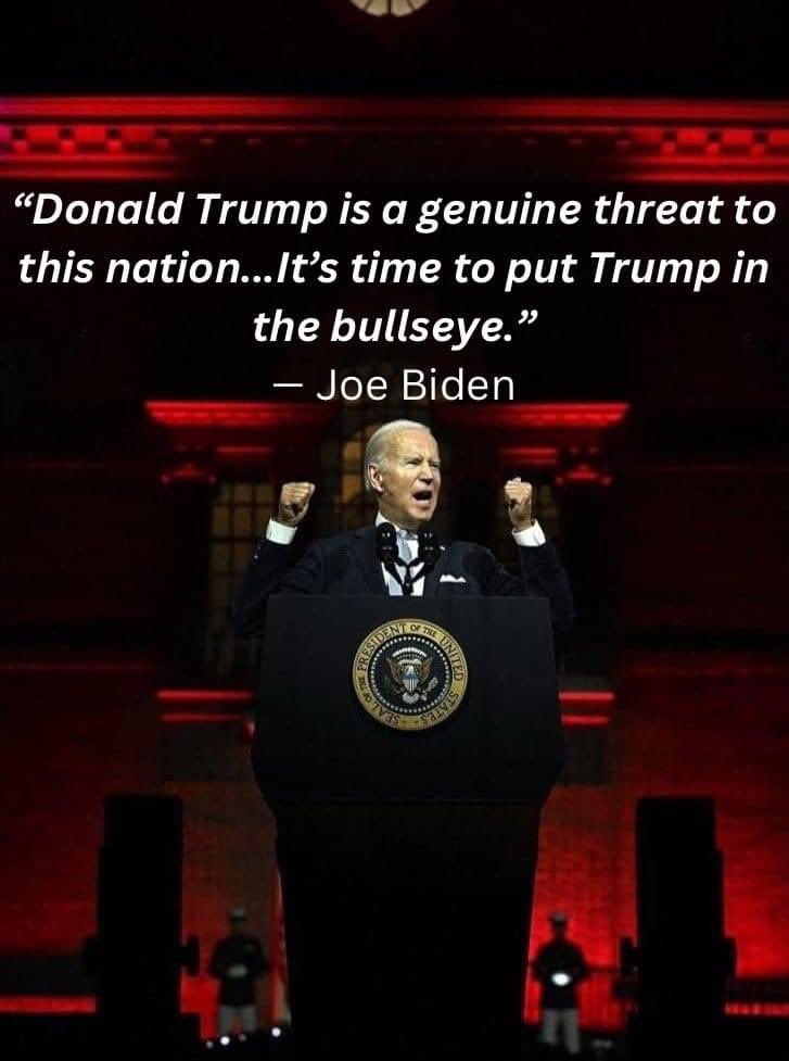 Mickeyoreilly74's tweet photo. @debbie156 @LqLana Biden tried to assassinate Trump 
Fact https://t.co/hggGCWtnqN