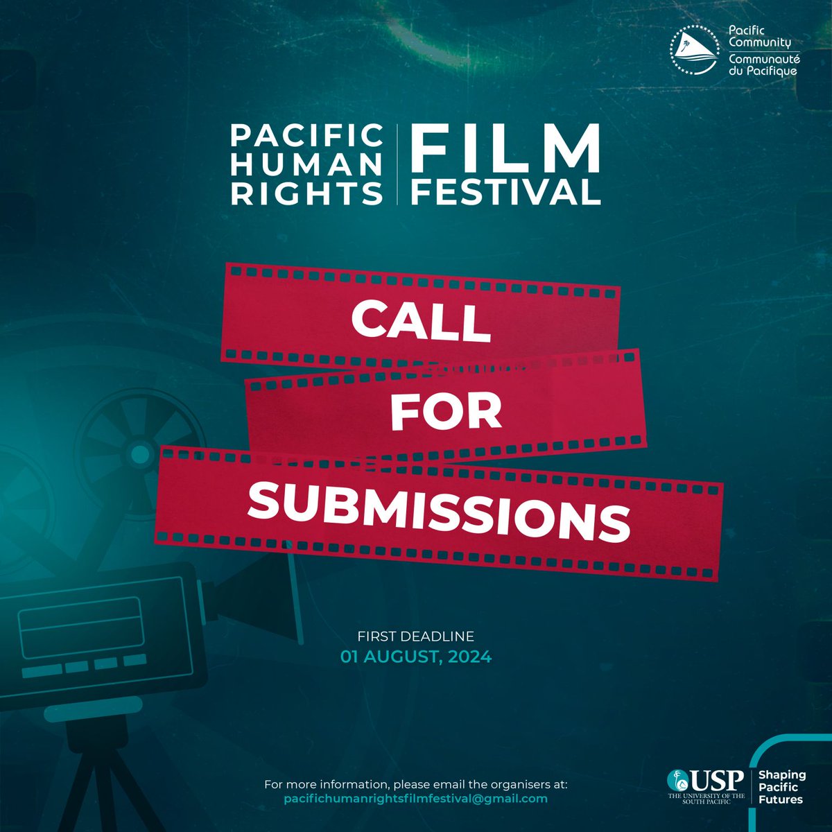 #PacificPeoples |  Inviting all local filmmakers to submit films on #HumanRights issues affecting the Pacific for the upcoming 4th #PacificHumanRightsFilmFestival in October. 

👉 Find out more and submit by August 1st:  bit.ly/3xmKE2h