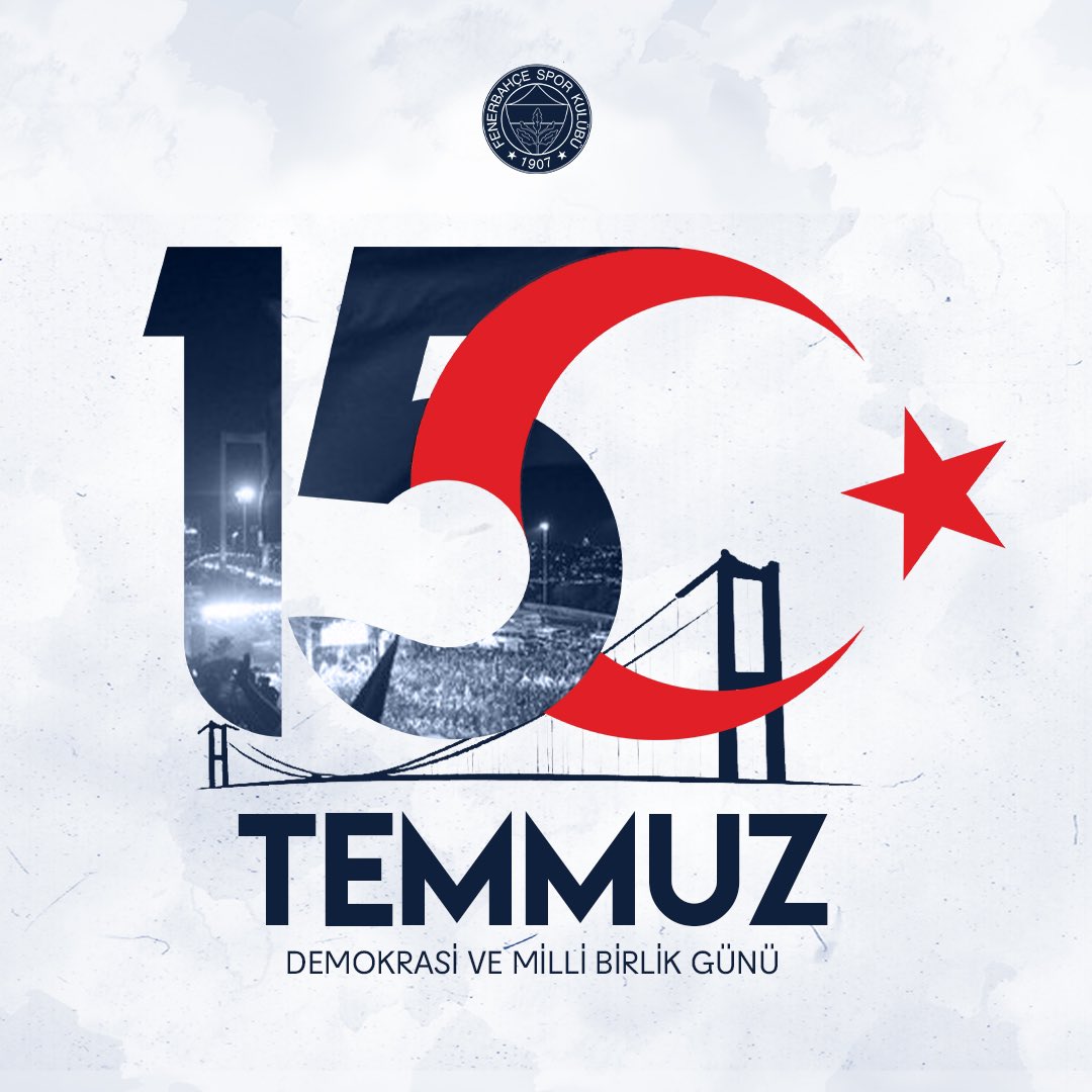 15 Temmuz Demokrasi ve Milli Birlik Günü Mesajımız

🔗 fenerbahce.org/haberler/kulup…