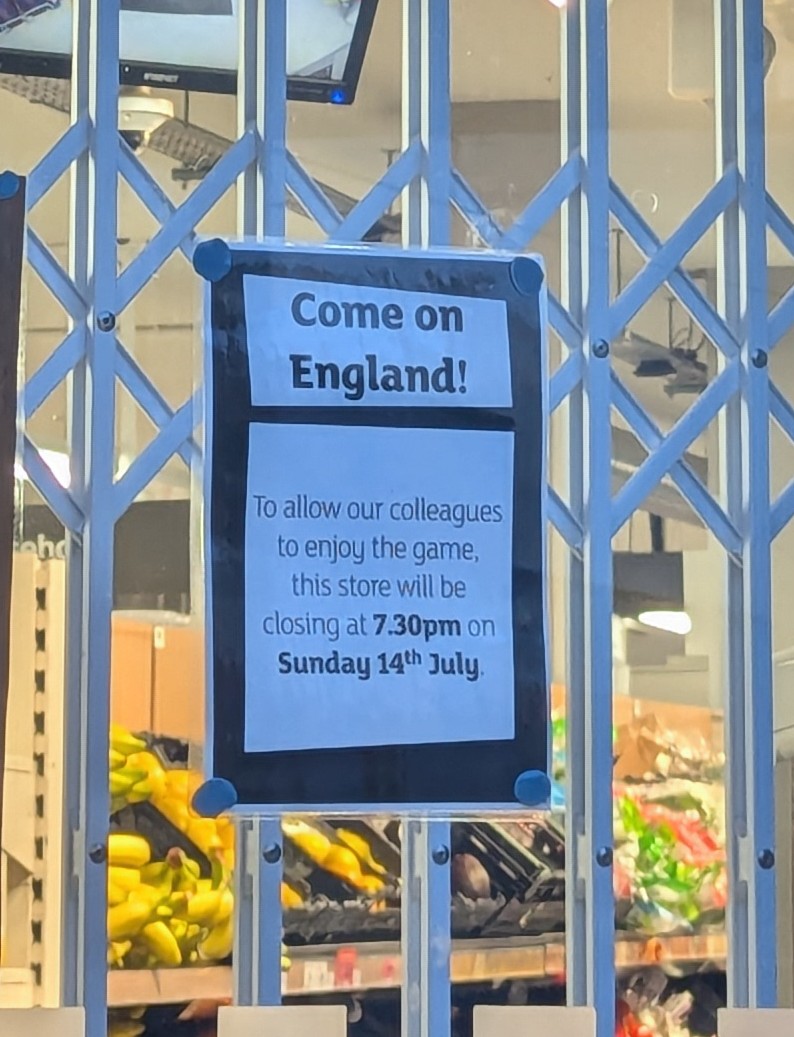 walker_tai's tweet photo. @sainsburys @SainsburysNews interesting, you didn't do this for the Woman's Euro Final. Can you explain why? https://t.co/Lja8utgAKy
