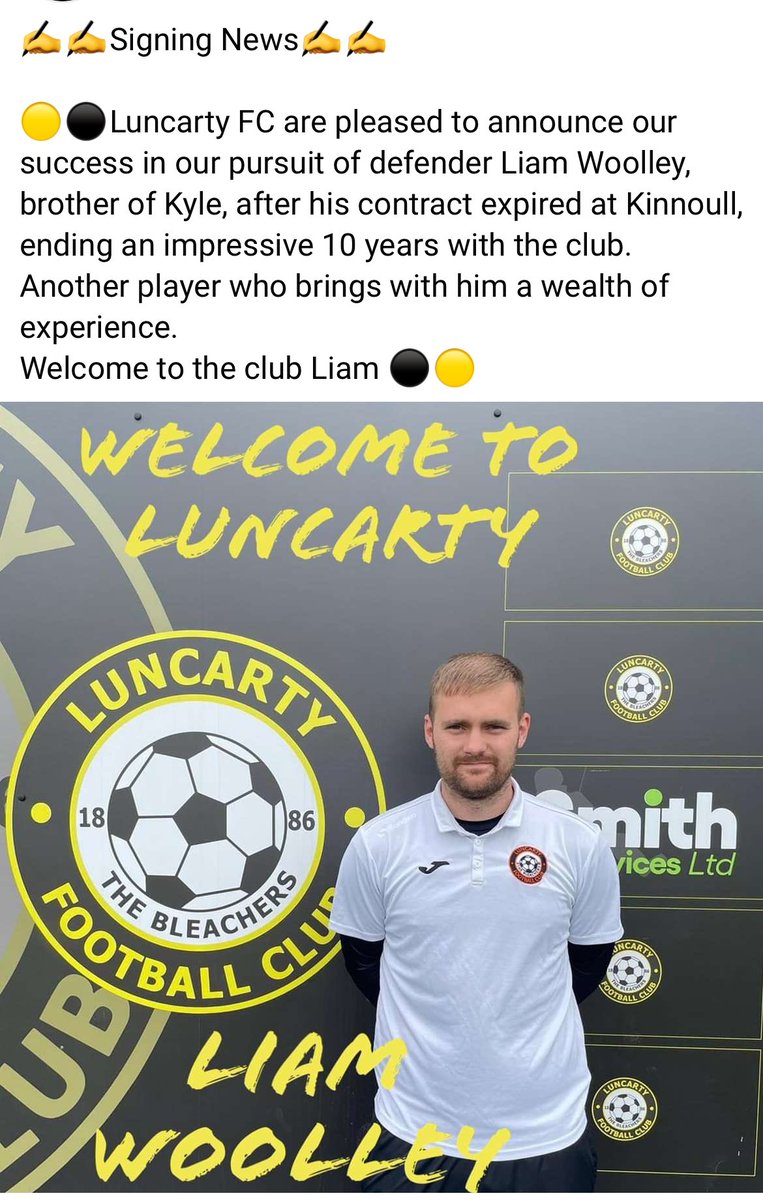 LuncartyFC's tweet photo. Signing News ✍️ https://t.co/JlDS3sGDrU