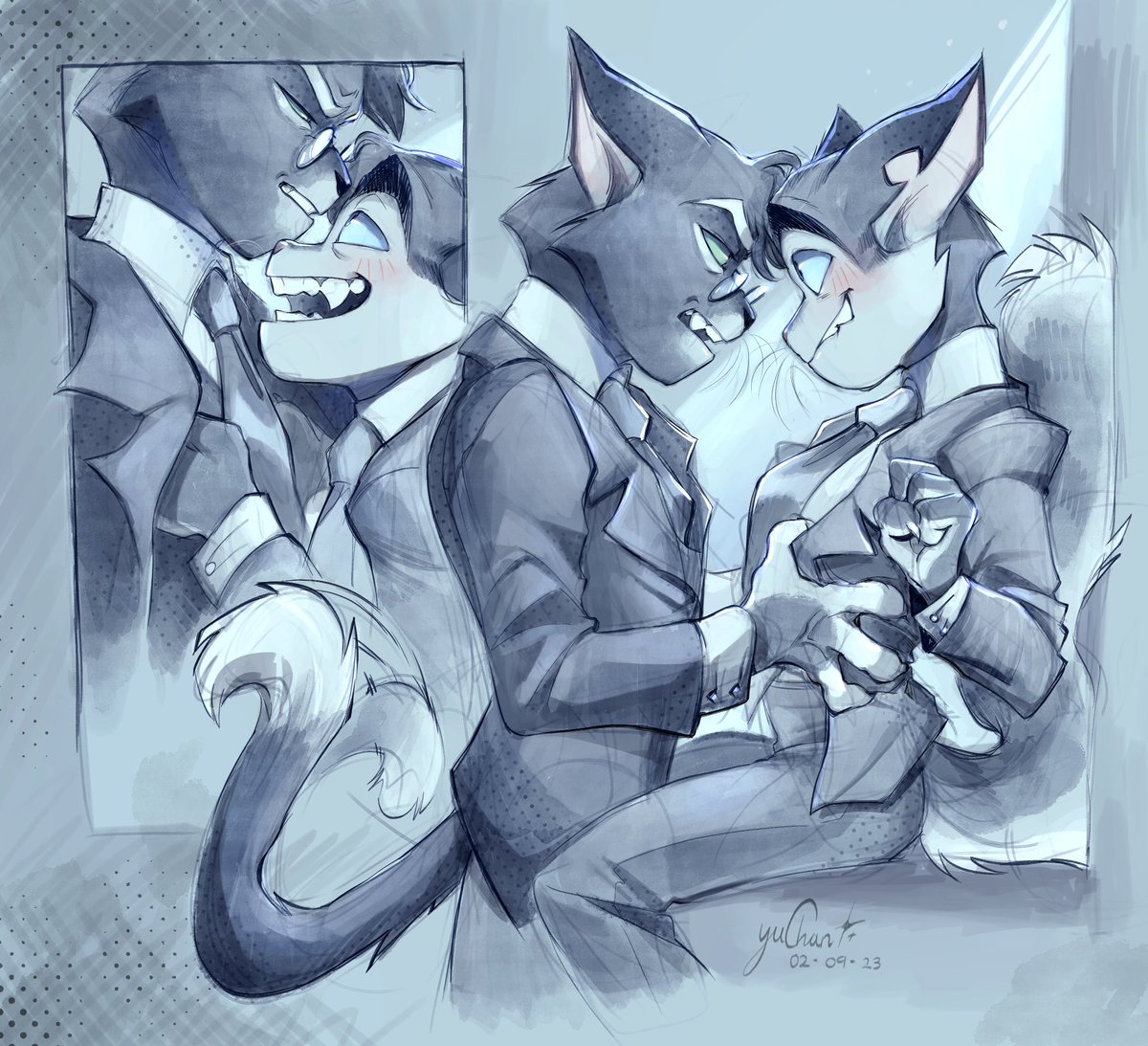 HitmanMarigold's tweet photo. “ Not here in public. ., crazy maniac musician. . ”

#SeductiveSundayᅠ ? 

« art made by-@/Luzhinhazeeuu_ 🎨» https://t.co/TvmUCDUQAs