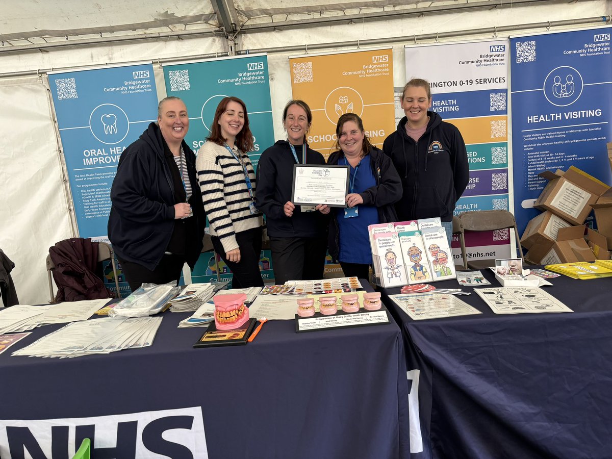 Raxryo's tweet photo. What an amazing day we had with our Bridgewater colleagues at #DAD2024 supporting and providing information for parents carers &amp; children
0-19, physio, OT, dental, imms SALT
Amazing #team work 

Ending the day on a high awarded ‘Best Statutory Service Provider’.

#TeamBridgewater https://t.co/PhNZygdgCB