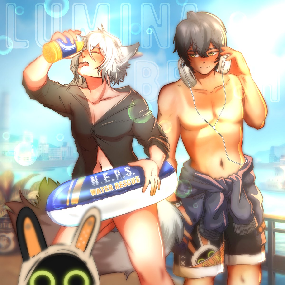 dragonfoxxy's tweet photo. GOOD ENOUGH until I look at it again in 10 minutes.

Time to go nurse the headache this gave me. 

#zzzero #ZenlessZoneZero #ZenlessZoneZeroFanart #wise #wiseth #SethLowell #dragonfoxxygfx https://t.co/e34SHCARaj