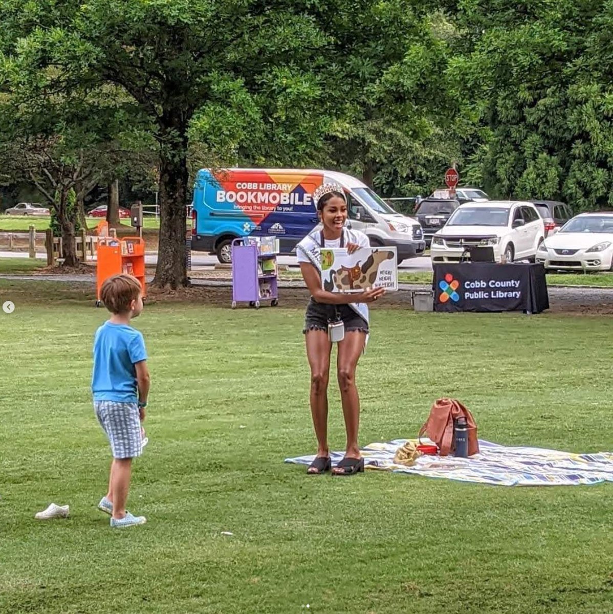 cobbcountygovt's tweet image. 🌟 Experience an enchanting story time in the park with Miss Grand Georgia, Cora Griffen, 11 a.m. Wednesday, July 17 at Tumlin Park! 📖👑 Can&apos;t make it? 😢 Catch her again 10 a.m. Wednesday, July 24th at East Cobb Park! 🎉 #cobbPARKS #reading #cobblibrary #cobbcounty