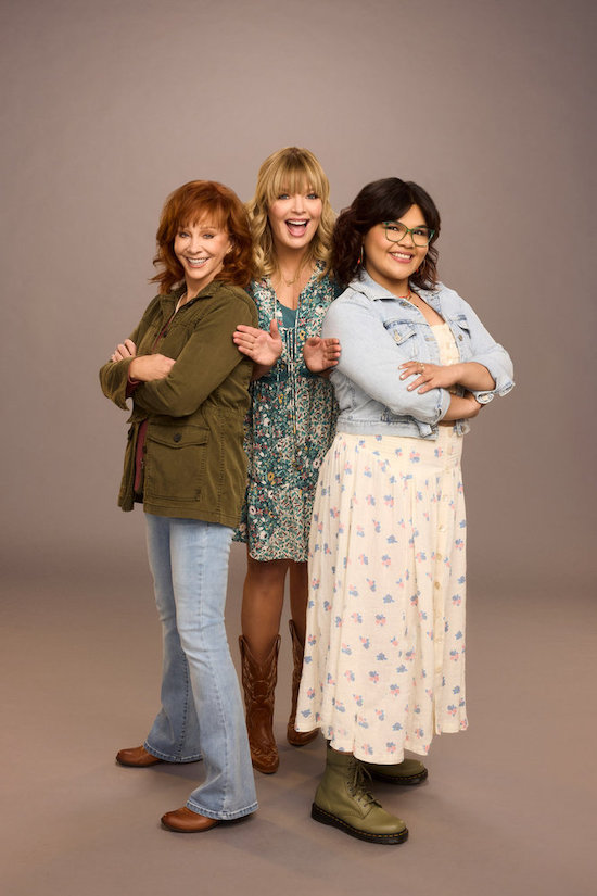 TVDeeva's tweet photo. Belissa Escobedo on meeting Reba: “She just smelled like warm, fuzzy bears… And a tiny bit of chardonnay” #HappysPlace #NBCTCA #TCA24 https://t.co/YTIzJ0QsGY