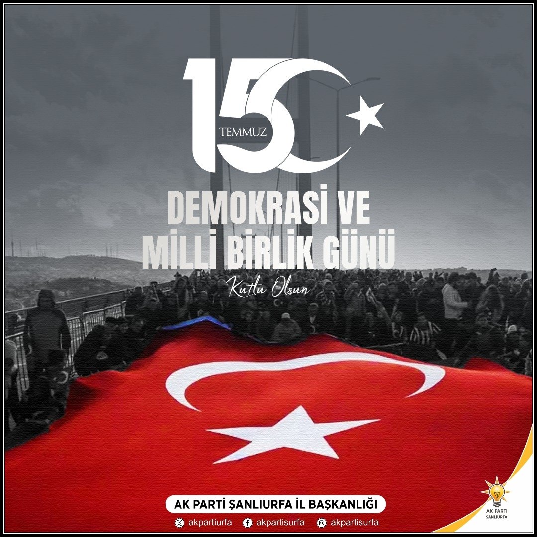 15 Temmuz gecesi “Millet Eğilmez, Türkiye Yenilmez” diyerek bayrağımızı ve milletimizi hedef alan hainlere geçit vermeyen, canları pahasına vatanımızı müdafaa eden kahramanlarımızı rahmet ve minnetle anıyoruz.

#15Temmuz Milletin Zaferi