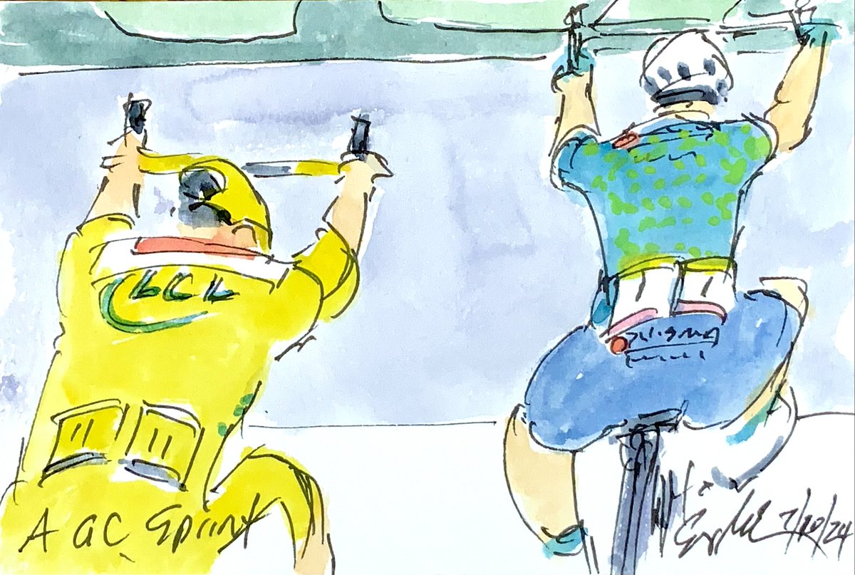 ArtofCycling's tweet photo. @rafberger Thanks for the follow! See all of my #TourdeFrance #cycling #art #watercolors at my #cyclingblog https://t.co/4j6uLsXUV0 and more #artwork at https://t.co/1nh6MQcWXv I'll be #painting the #Olympics2024 & the #TDFF2024 next. https://t.co/U0jnt1mkGP