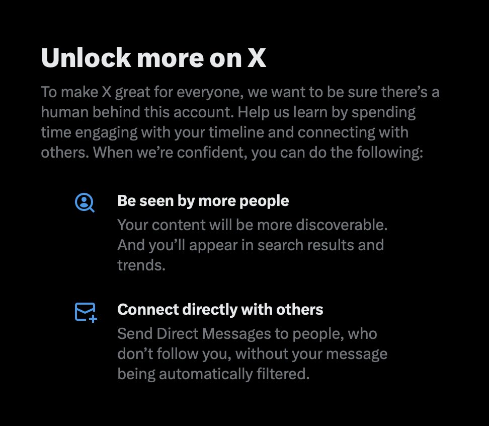 I love how Twt pretends that this actually does anything to stop bots. Elon this is not the win you think it is