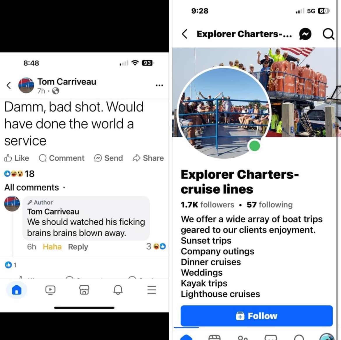 polishprincessh's tweet image. This is a charter and rental company out of caseville Michigan and Tom Carriveau is the owner-Business "Man".

He took the time to post that publicly....hope he get's the Advertising he deserves~