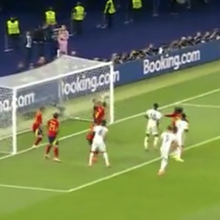 FanZoneUK's tweet photo. TWO CLEARANCES OFF THE LINE FOR SPAIN 🤯

#EURO2024 | #ESPENG https://t.co/6O7rRDOkV4