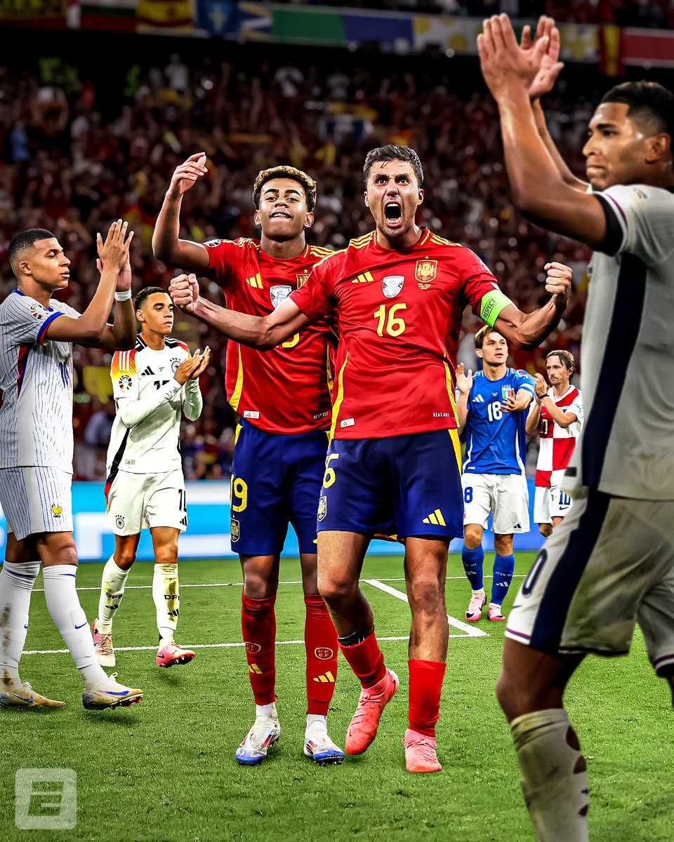 WHAT A RUN BY SPAIN AT THE EUROS 🏆

✅ Croatia
✅ Italy
✅ Germany
✅ France
✅ England

INCREDIBLE 👏