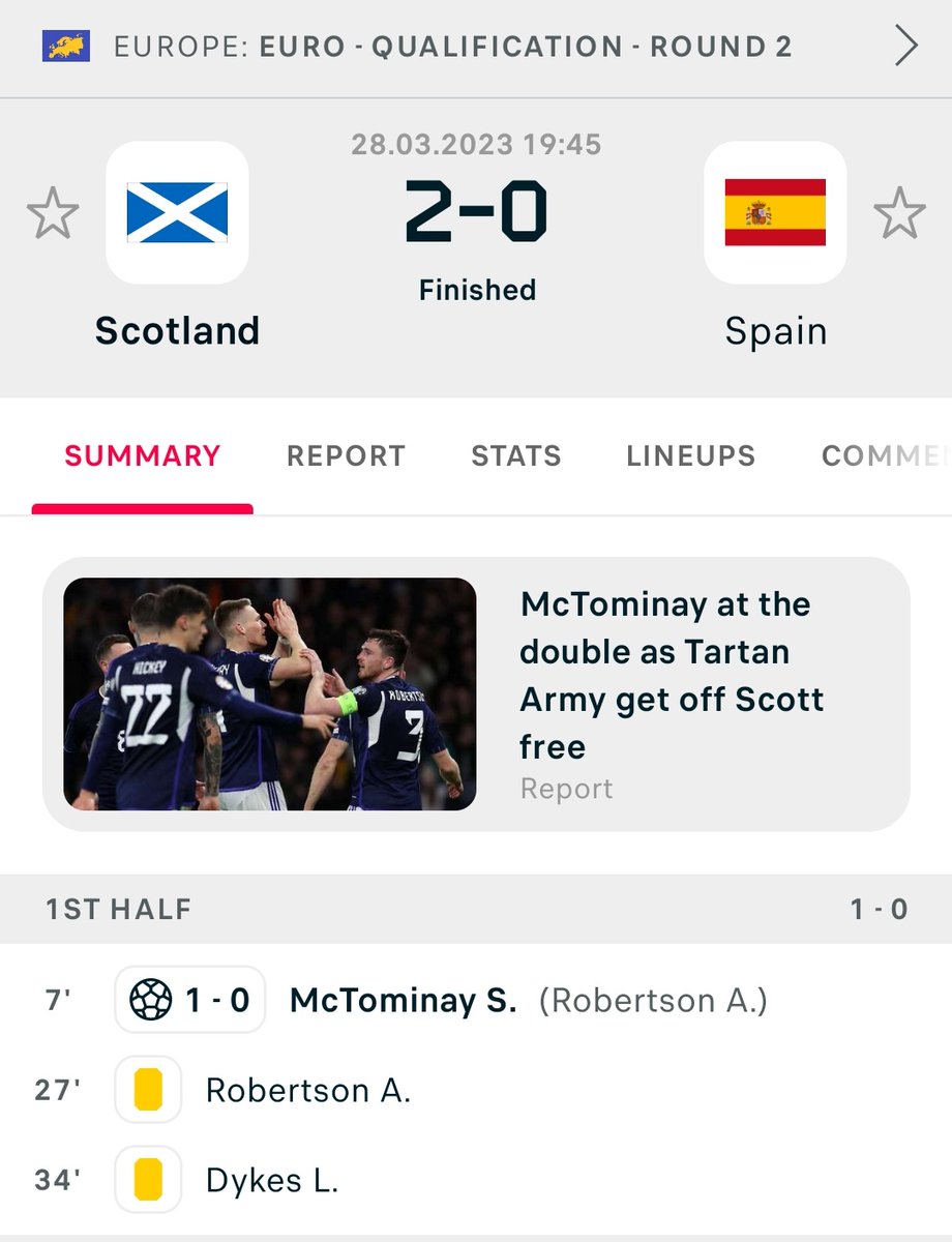 CallumFairley86's tweet photo. Beating Spain isn't for everyone 😎 https://t.co/SqfO7bHvrQ