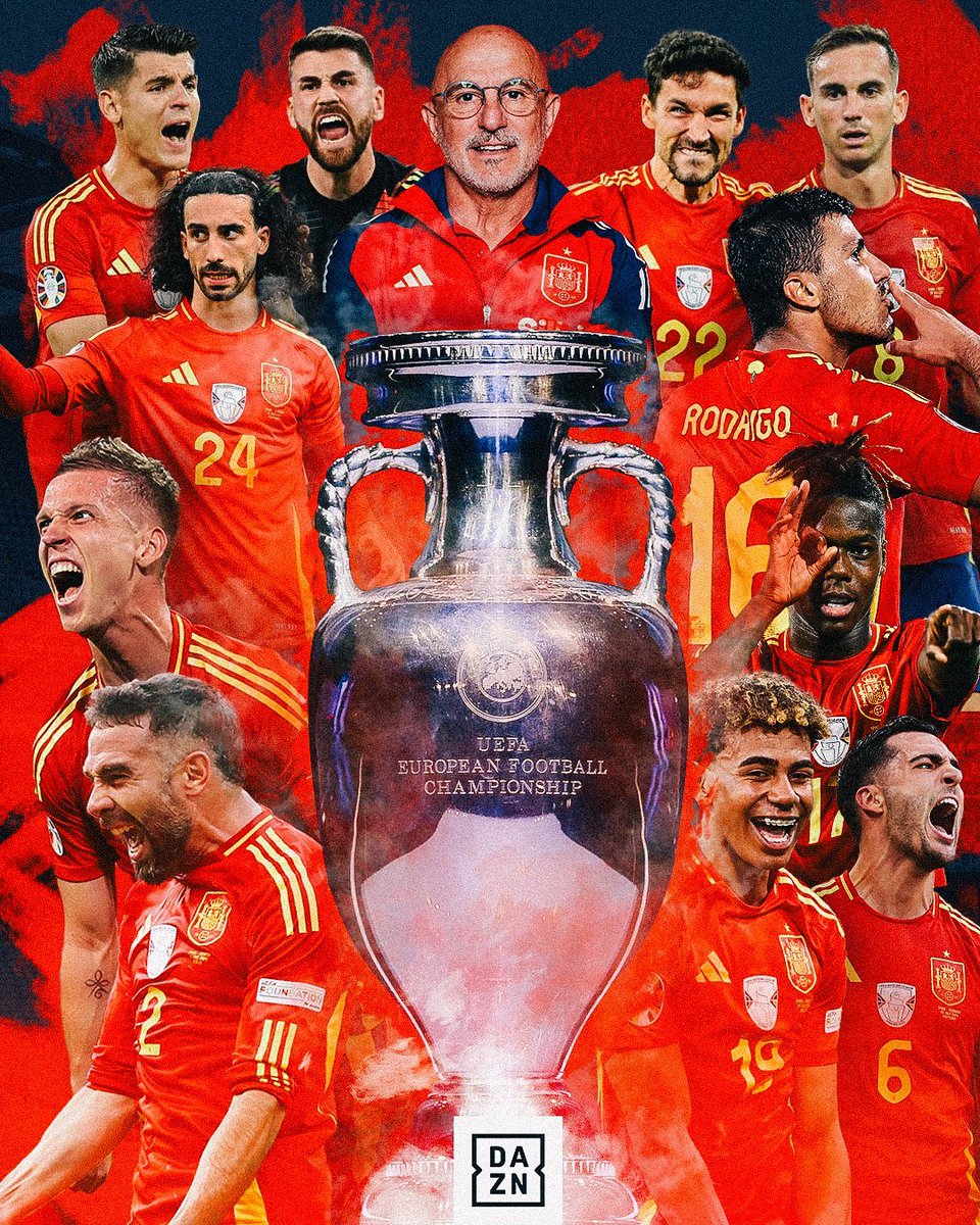 ❗Fulltime: Spain 2-1 England. 

SPAIN WINS EURO 2024!
