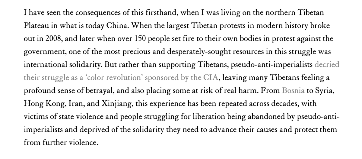 The American exceptionalism of pseudo-anti-imperialists is such a poisonous form of anti-solidarity.