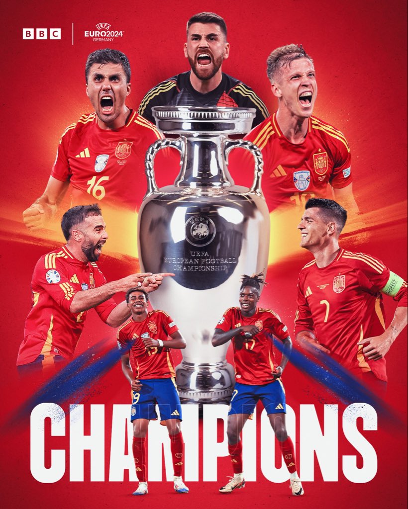 We Are The Champions #EURO2024 <a href="/SEFutbol/">Selección Española Masculina de Fútbol</a>