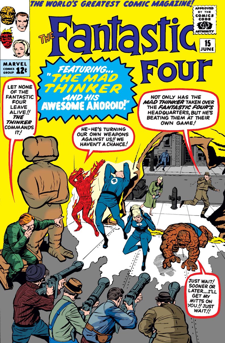 chelsdaniel280's tweet photo. Fantastic Four #15 Cover - Art by Jack Kirby, Dick Ayers, Stan Goldberg, and Artie Simek
#FantasticFour #MadThinker
#AwesomeAndroid #Marvel #MarvelComics https://t.co/fVjrppO4ZD