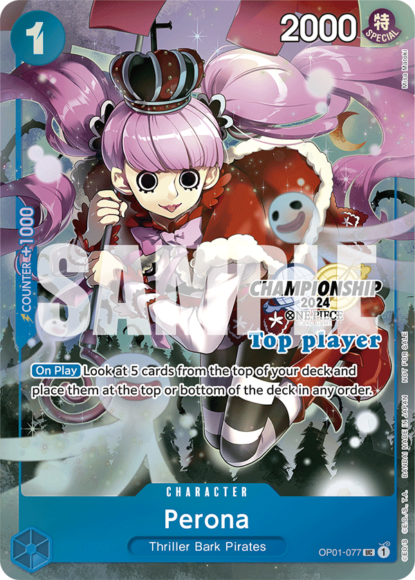 #new Perona card for TCG "championship 2024 finalist card set" prize;
illustration ©Misa Matoki