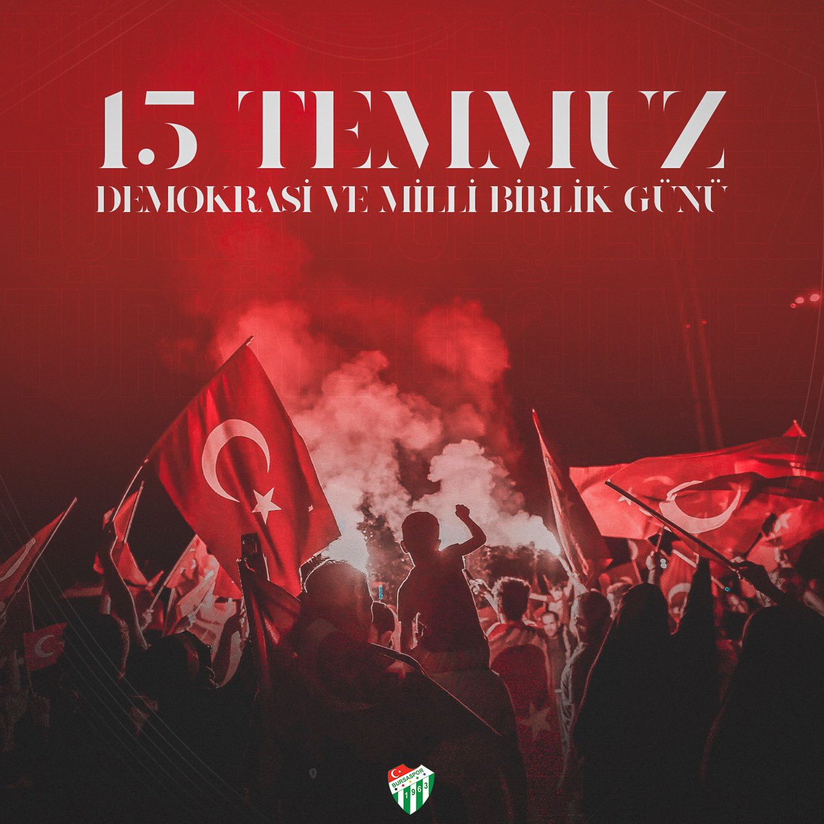 🇹🇷 15 Temmuz Demokrasi ve Milli Birlik Günü'nün 8. yıl dönümünde şehitlerimize Allah'tan rahmet diliyor, gazilerimize minnetlerimizi sunuyoruz.