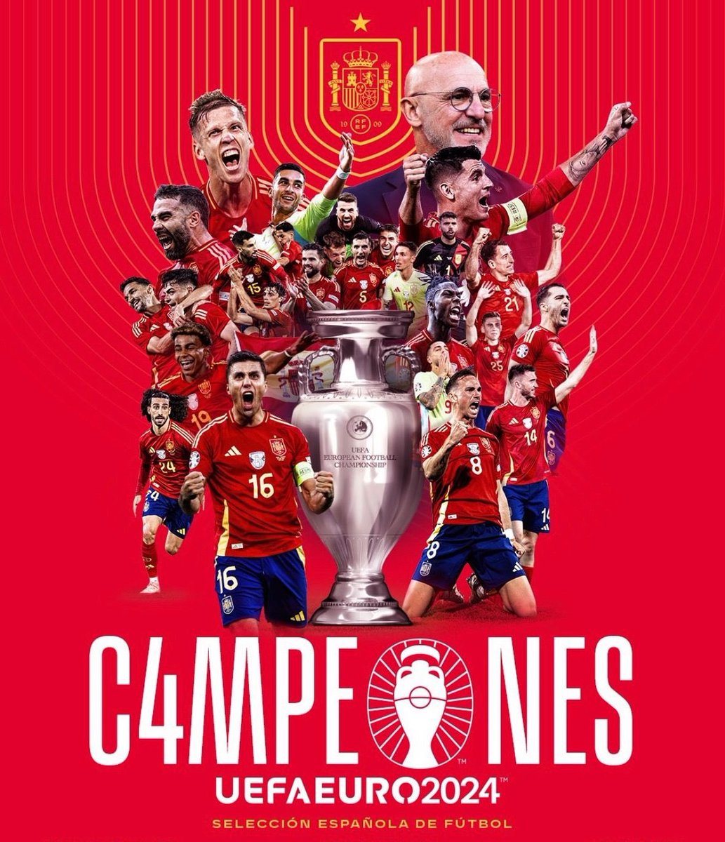 CharlinSuena's tweet photo. Vamossssss España!!! Campeona de Europa!! 🇪🇸🇪🇸 https://t.co/NoyUAc6E3c