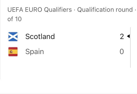 Ach well beating Spain is not for everyone.😂😂😂😂😂😂😂.