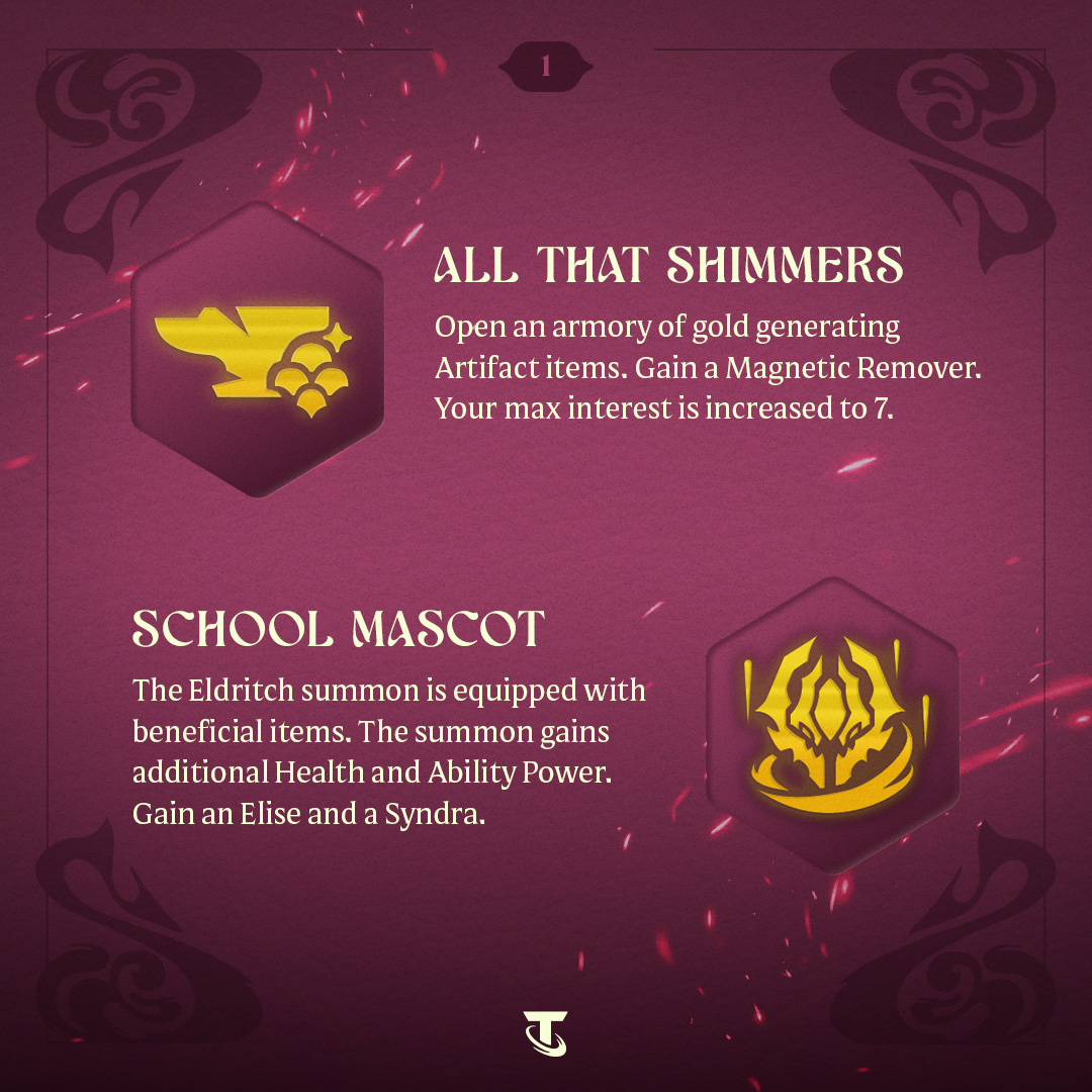 TFT's tweet photo. We're introducing over 125 NEW Augments with Magic n' Mayhem, with around half being trait-linked Augments, and the other half being stuff like, well this... https://t.co/C8xgGAZua7