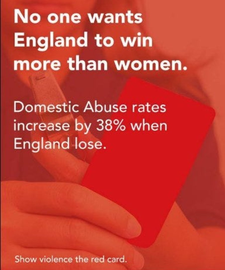 MakeHerstory1's tweet photo. For too many women and children, #England losing #EURO2024    tonight will have a violent end.

If you or someone you know is living in fear of violence, please
CALL National DVA Helpline: 0808 2000 247

Tonight or any night.

This game or ANY game.

#EndViolenceAgainstWomen https://t.co/oZCrDSXgDt