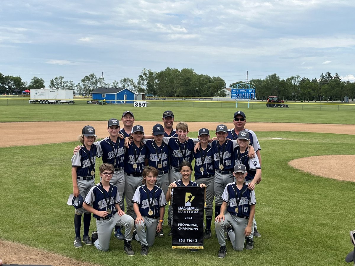 Well it’s been a busy day!! 

Congrats to the 2024 13U Tier 3 Champs the Manitou Royals!

<a href="/BaseballMB/">Baseball Manitoba</a>