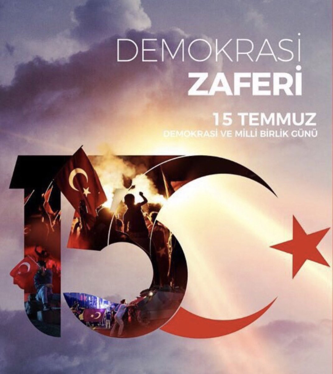 İstiklâl ve istikbalimize kasteden  Vatan Hainlerinin , darbe ve işgal girişimine karşı vatan savunması sırasında şehit ve gazi olan tüm kahramanlarımızı şükranla ve minnetle anıyor;sarsılmaz bir
iman ve cesaret ile işgalcileri bertaraf eden aziz milletimizi saygıyla selamlıyorum
