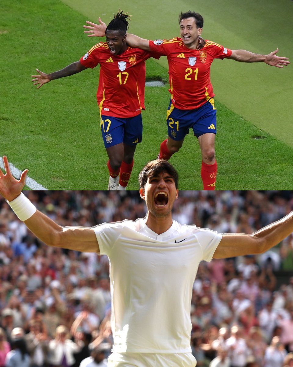 VAMOOOOOS 🇪🇸🇪🇸🇪🇸

Today’s a good day to be Spanish 🔥

<a href="/Wimbledon/">Wimbledon</a> | @EURO2024 | #Wimbledon | #EURO2024