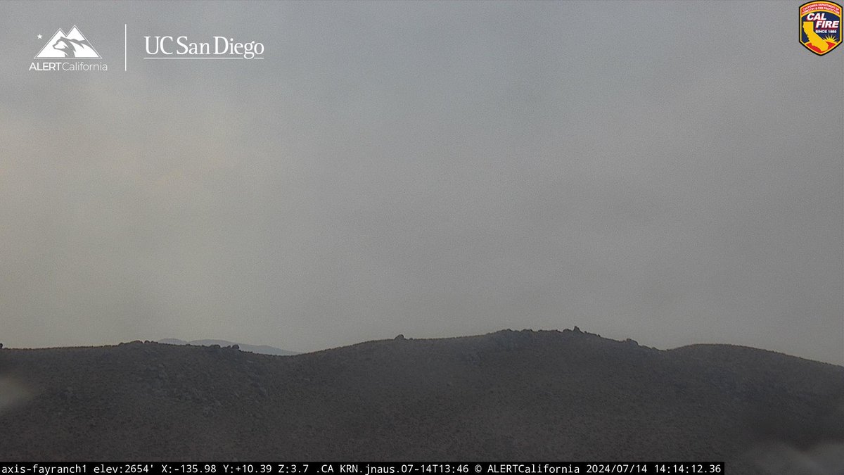 KernFiregraph's tweet photo. #LauraFire The fire is 10-15 acres in grass and brush, mid slope with a moderate ROS (sounds familiar). Will be a hike for ground resources so air has been requested. https://t.co/Hwa35WCwe8