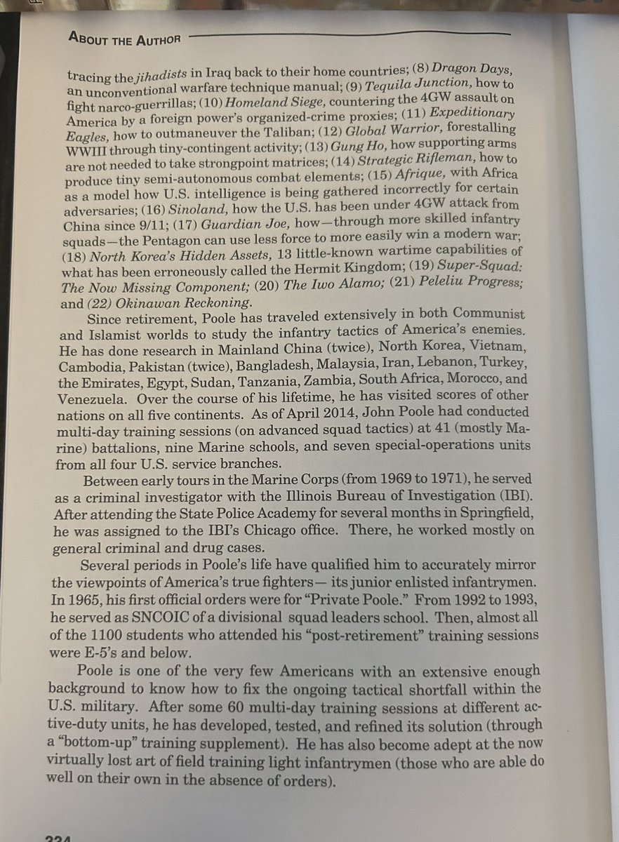 MajGenRupertus's tweet photo. I’ve met many Marines through this book journey. One is Marine vet &amp; author H. John Poole. 

Just finished his recent book “The Debilitating Tools of War.”

I read these other two books. Worth it, if leading troops or interested in military history &amp; planning. @since1775 https://t.co/xTJD2fugNg