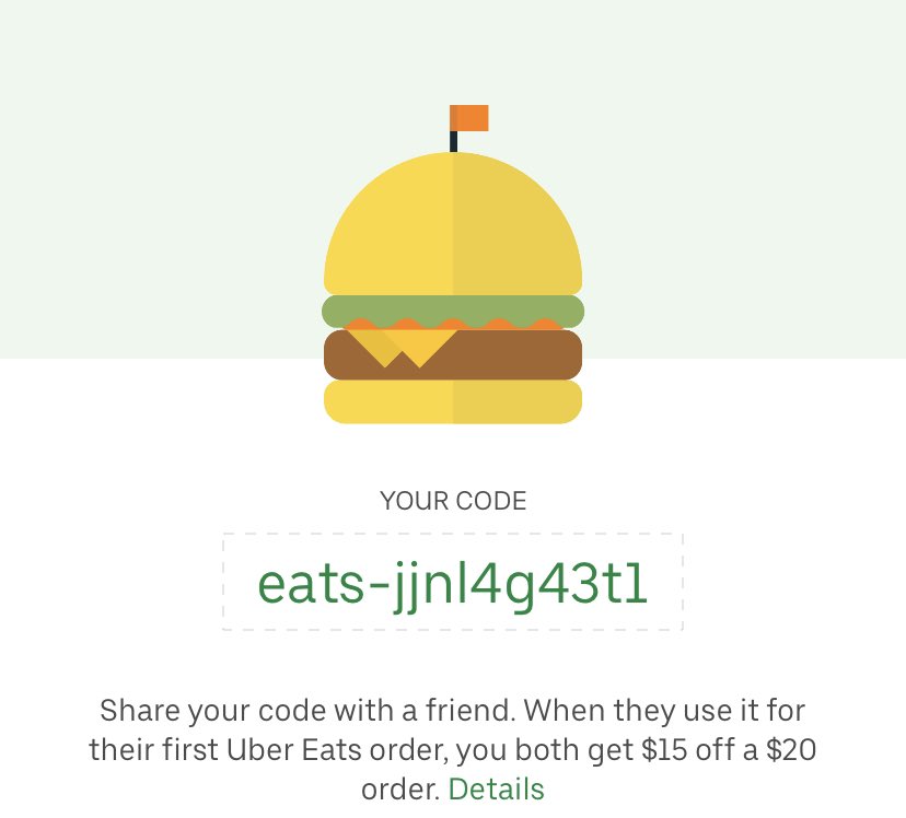 jeezuz18's tweet photo. $15 OFF ANY $20 ORDER
ONLY $5

eats-jjnl4g43t1

#uber #eats #promo #free #coupon #ubereats

Hi! Get $15 off your first order at Uber Eats and I’ll get something too. Use eats-jjnl4g43t1 at checkout. 🎁🌮🍕🍜 https://t.co/T29Rc9Pd1e https://t.co/zKo9m0Vii6