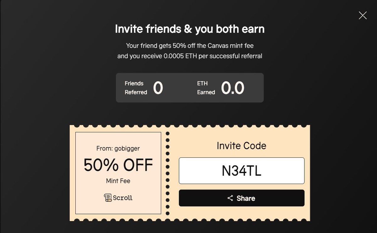 q_abandon's tweet photo. @Scroll_ZKP Welcome to fill in my invitation code：N34TL https://t.co/F1hj2TfUpw