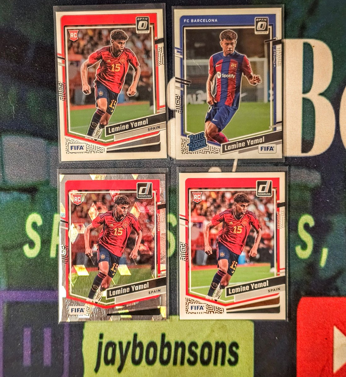 JayBobSons's tweet photo. 🚨 Lamine Yamal is the real deal giveaway! 🚨 17 years old, record breaker, 2024 Euro champion! Win this Donruss/Optic rookie card lot! 

1. Follow me 🙏
2. RT this post ♻️

That's it! Winner 🏆 7/19/2024 https://t.co/kWqR6vspiQ